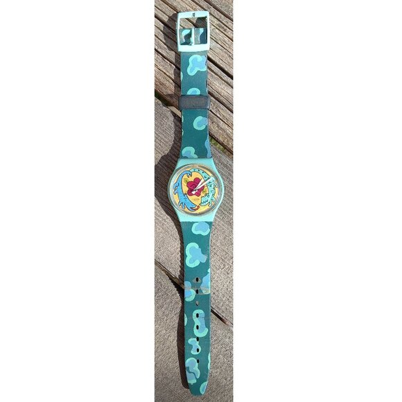 SWATCH WATCH CAYMAN GN137 by LOUISE GIBB - 1994 NEED BATTTERY